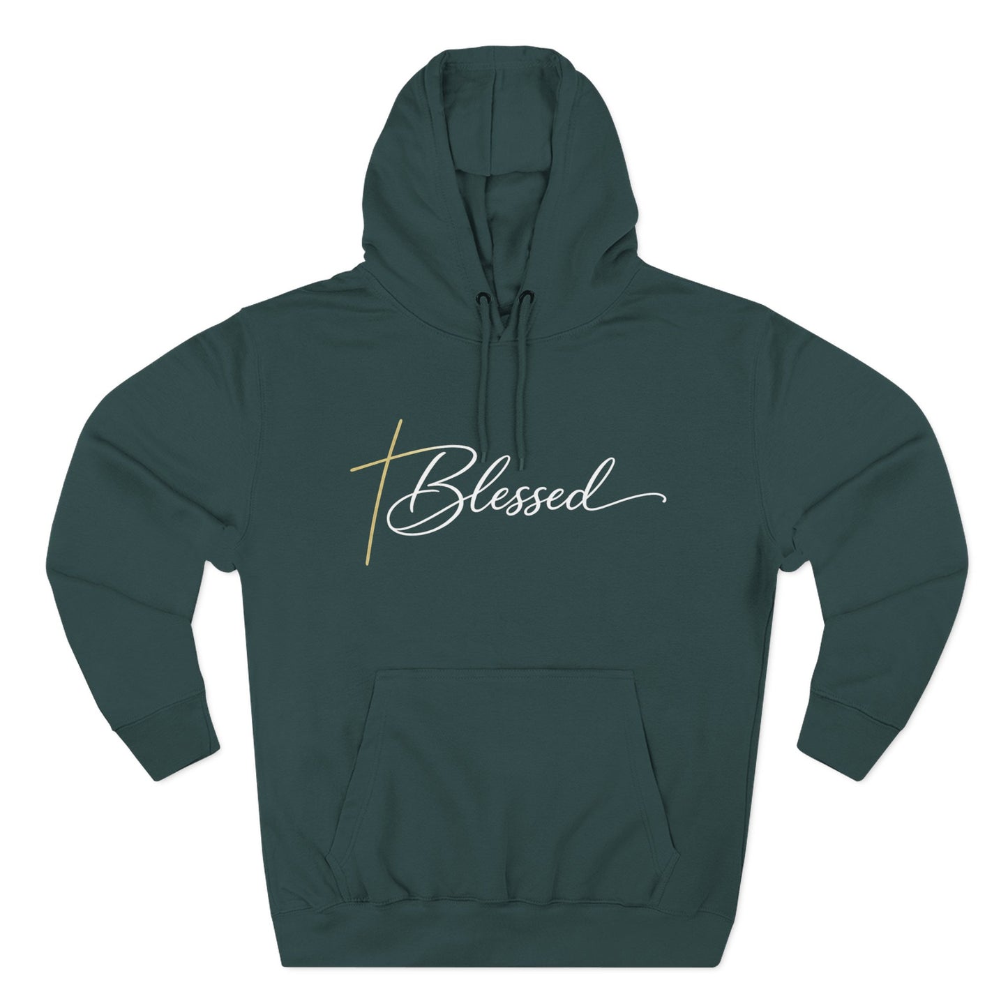 Blessed Script Hoodie — Minimalist Inspirational Pullover
