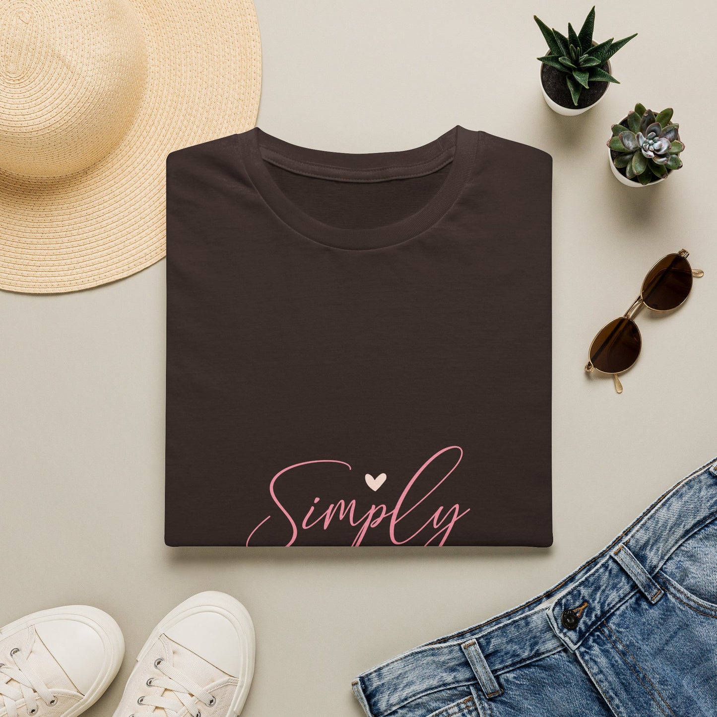 Simply Blessed T-Shirt — Pastel Script Faith Tee