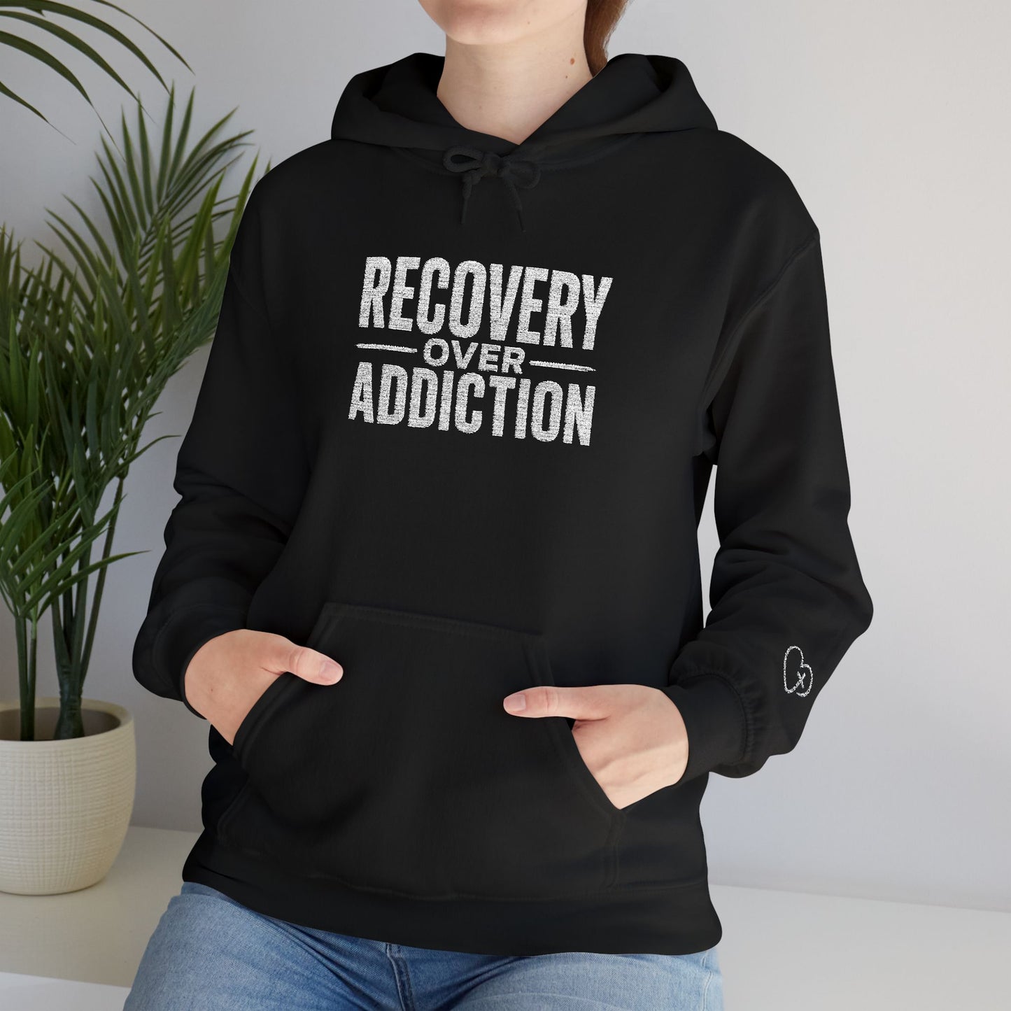 "Recovery over Addiction" Celebrate Your Recovery — Inspirational Recovery Pullover