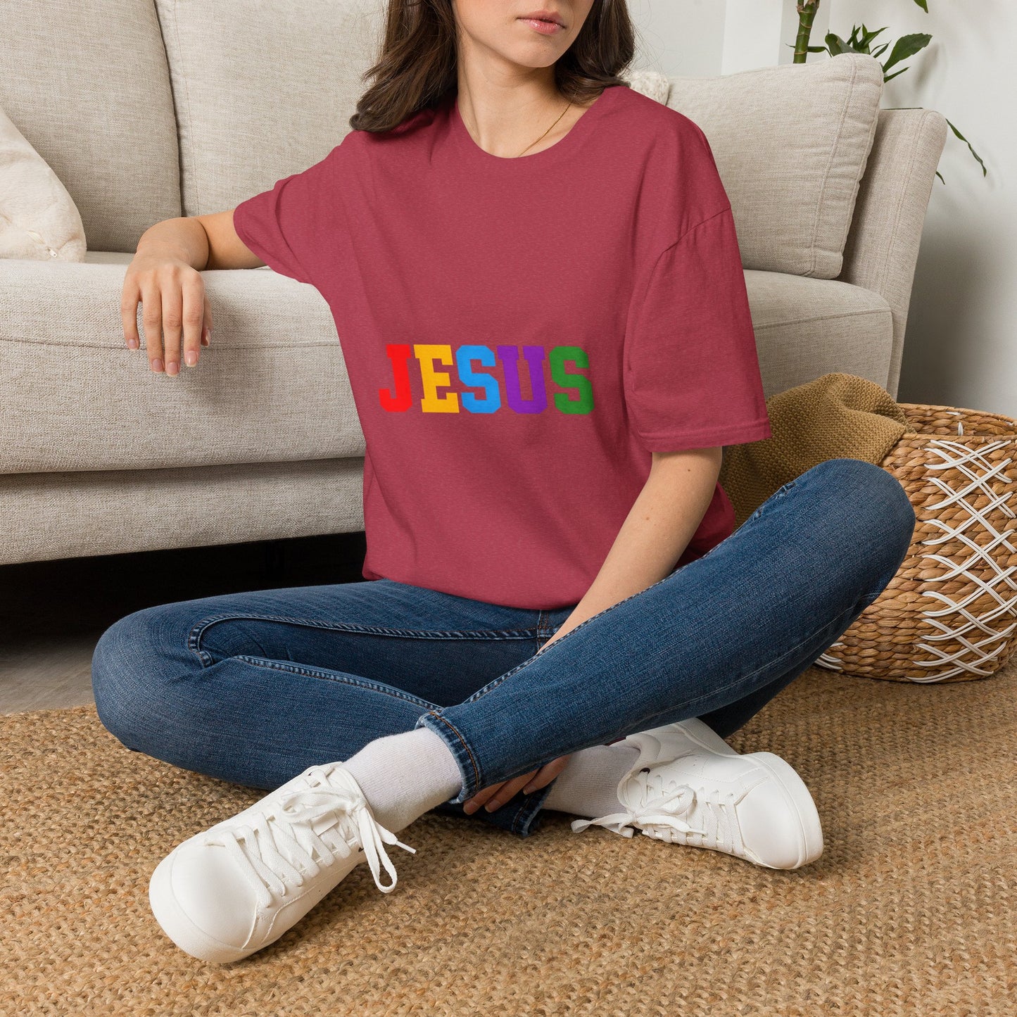 "Jesus" Colorful Graphic Tee