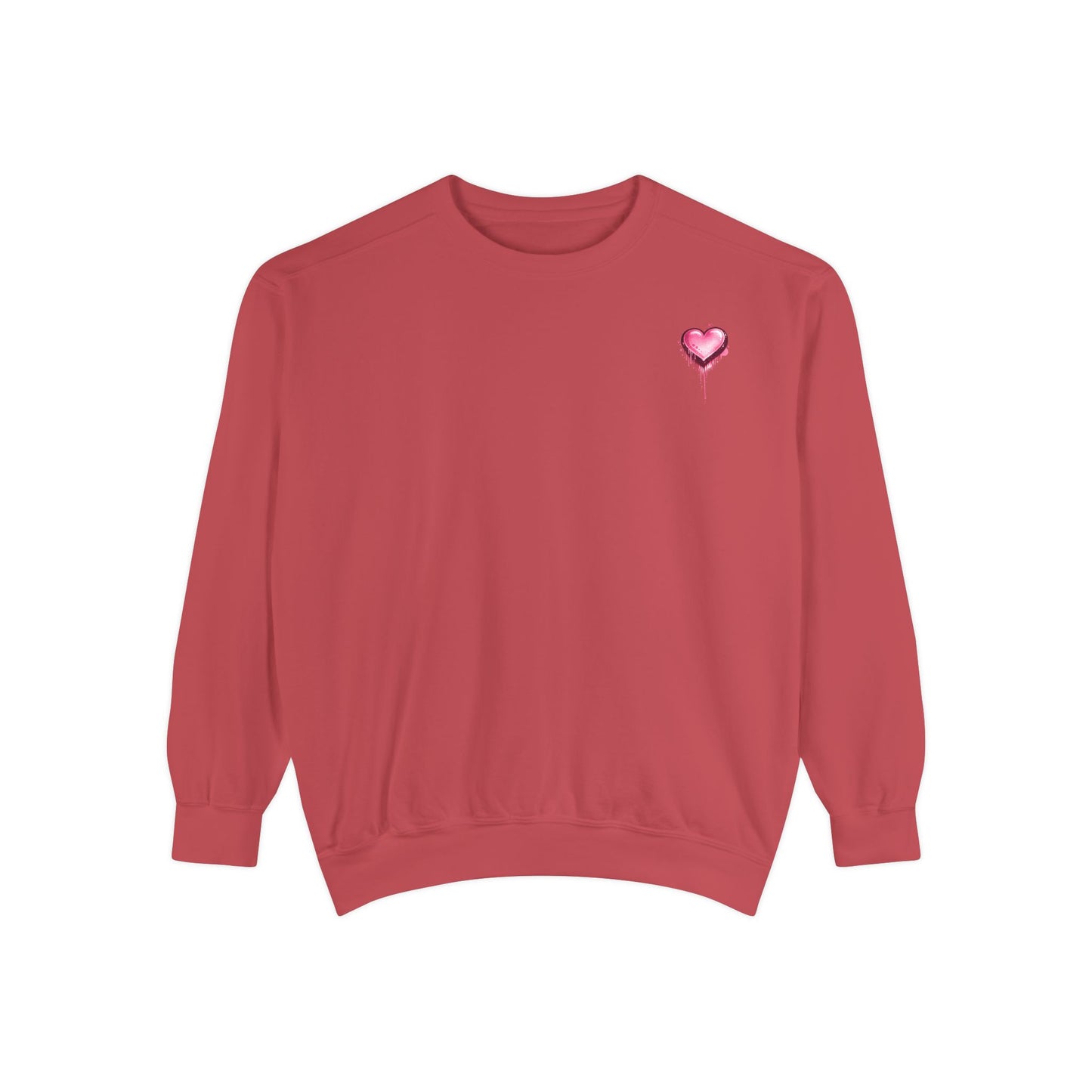 Love Like Jesus Retro Heart Sweatshirt — Women's Christian Graphic