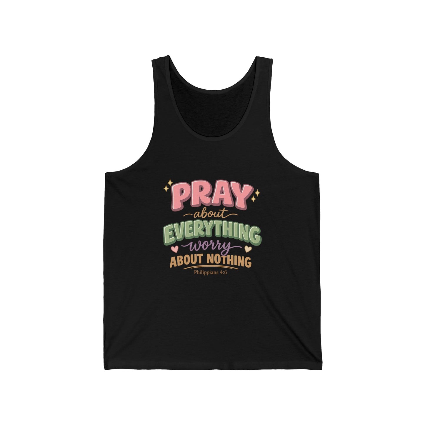 "Pray About Everything" Women's Tank Top — Faith-Based Inspirational Prayer Shirt