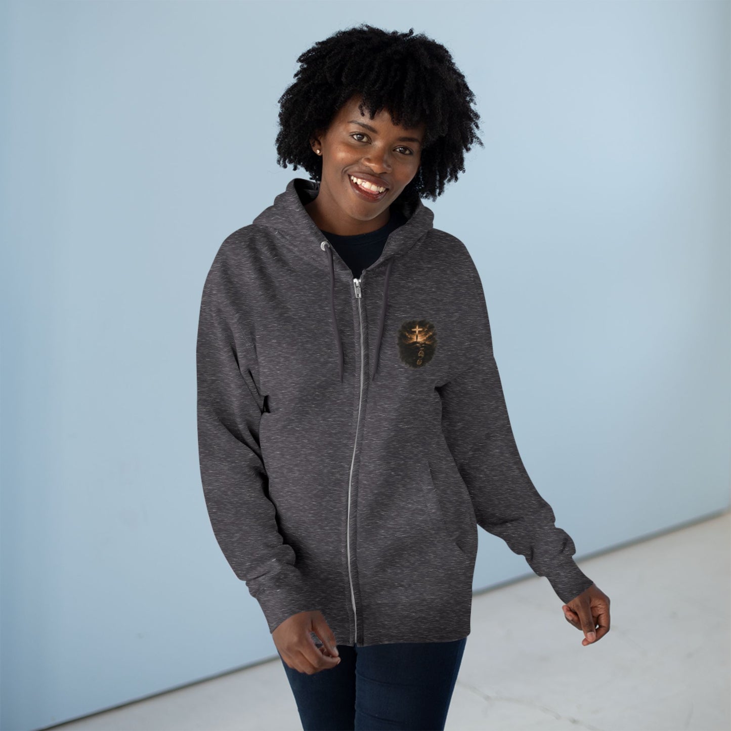 Zip Hoodie "Step by Step" Psalm 37:23