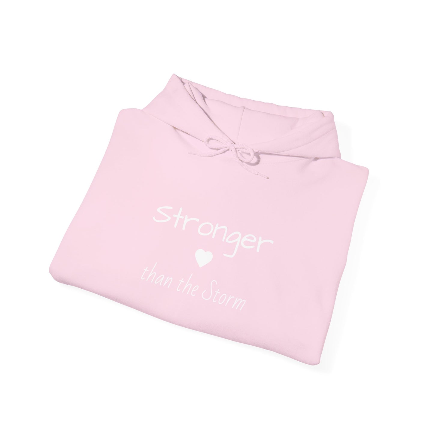 "Stronger than the Storm" Inspirational Pullover Hoodie