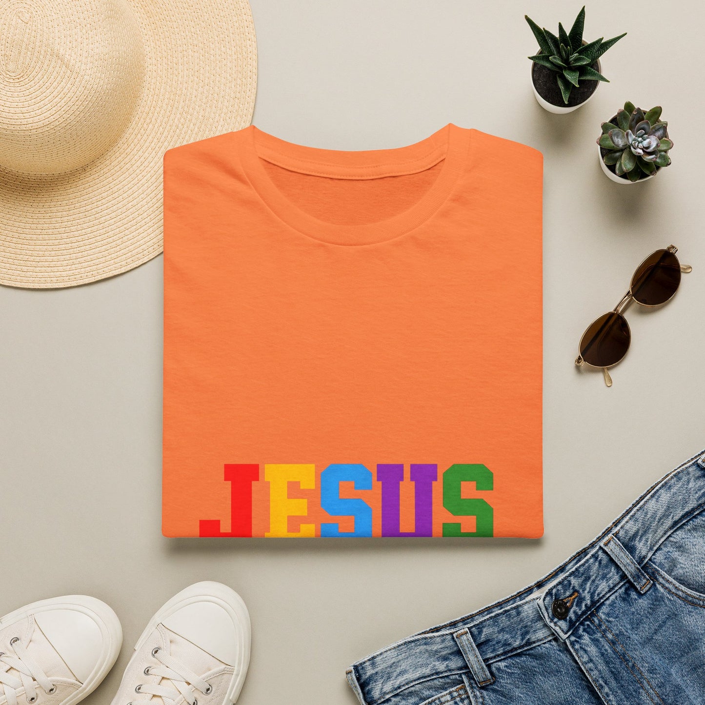 "Jesus" Colorful Graphic Tee