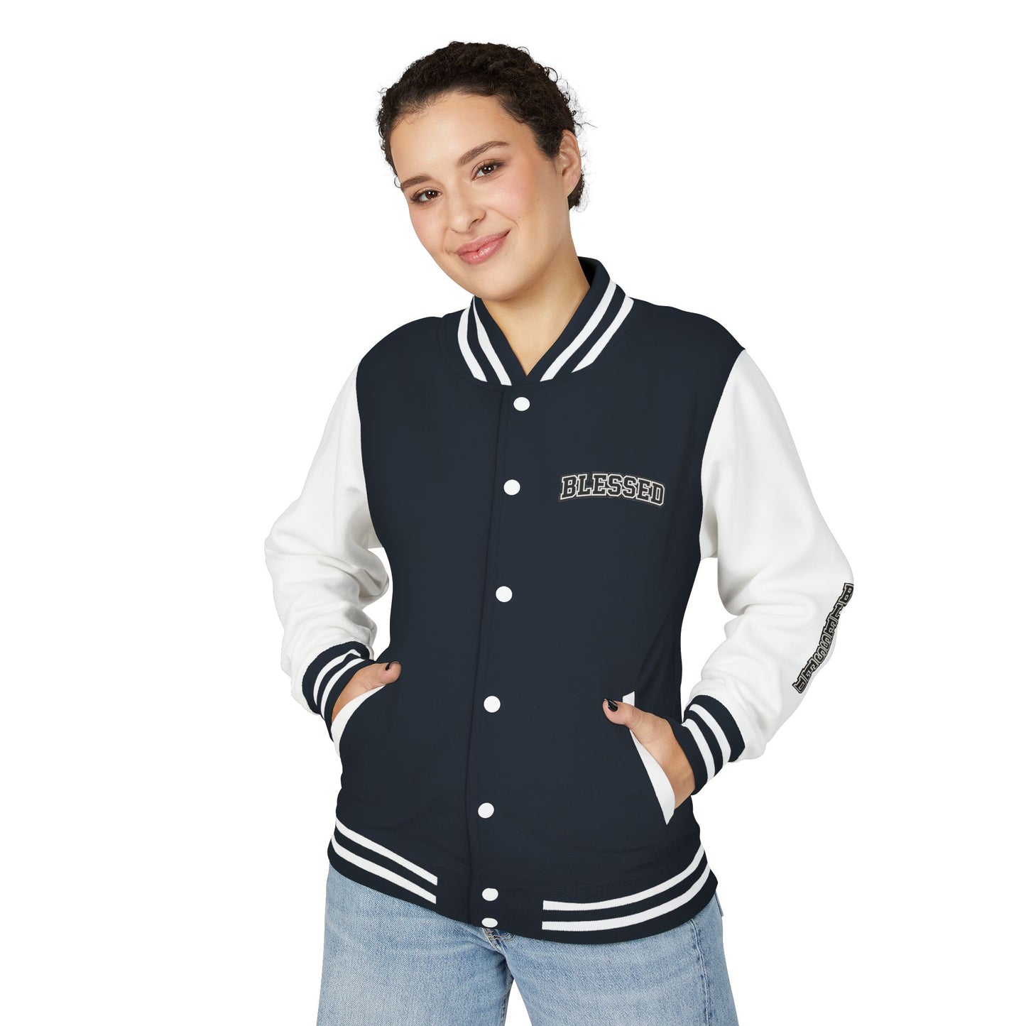 Blessed Letterman Jacket — Christian Varsity Style Jacket