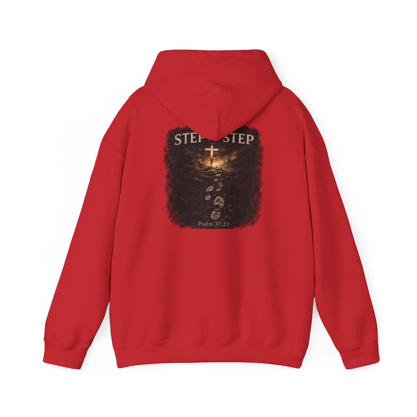 Psalm 23 'Step by Step' Christian Hoodie — Inspirational Faith Sweatshirt