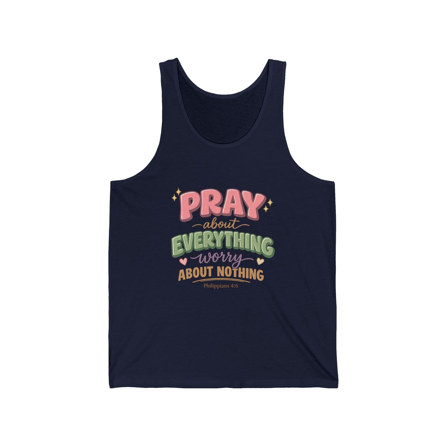 "Pray About Everything" Women's Tank Top — Faith-Based Inspirational Prayer Shirt