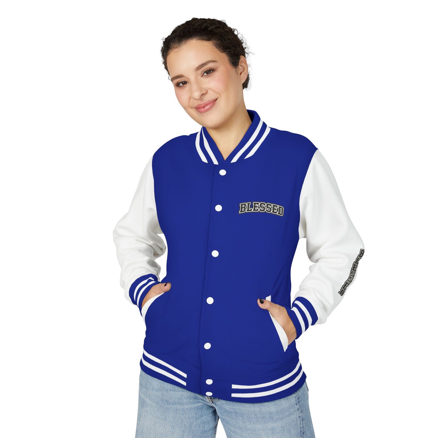 Blessed Letterman Jacket — Christian Varsity Style Jacket