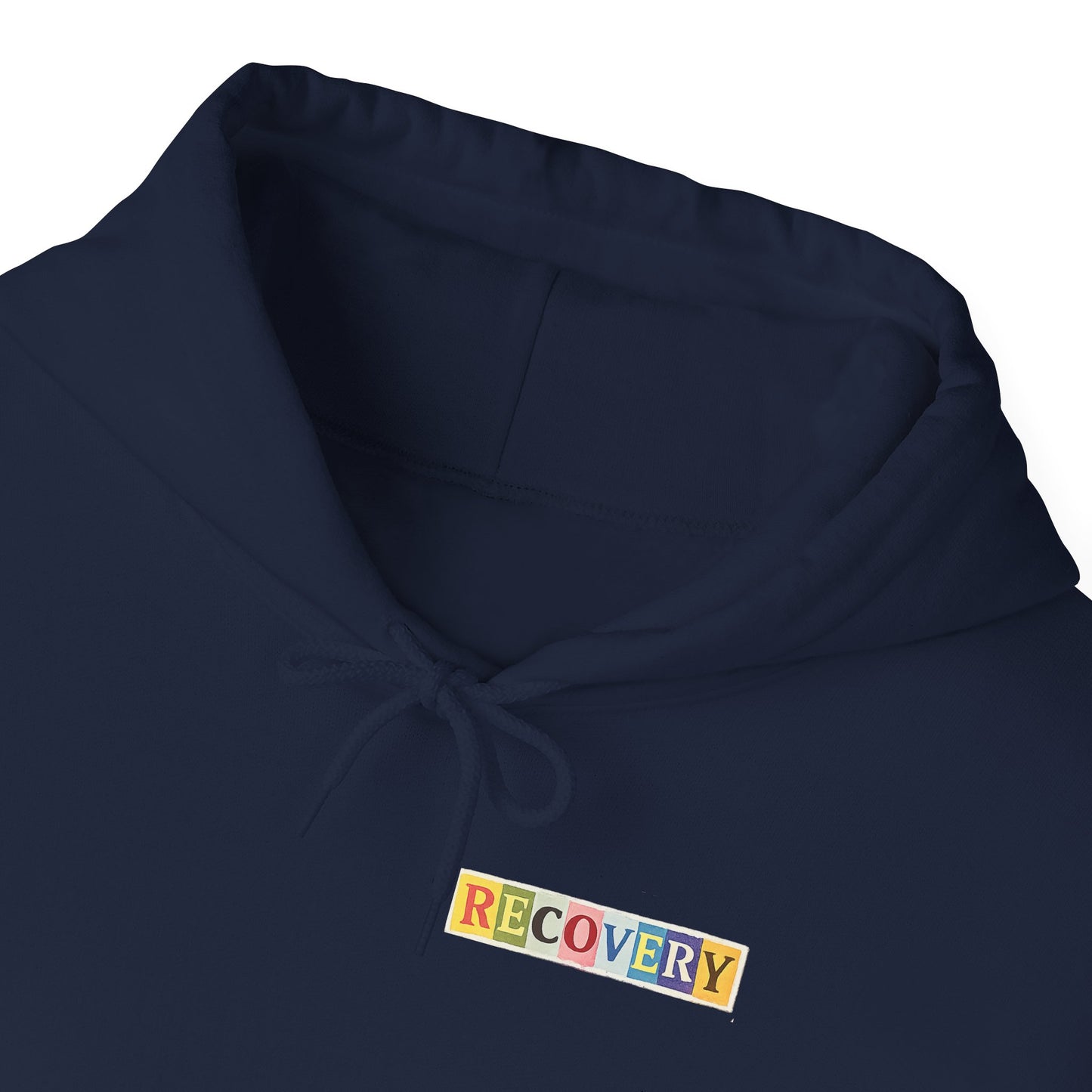 Recovery Words Hoodie — Inspirational Word Cloud Hooded Sweatshirt