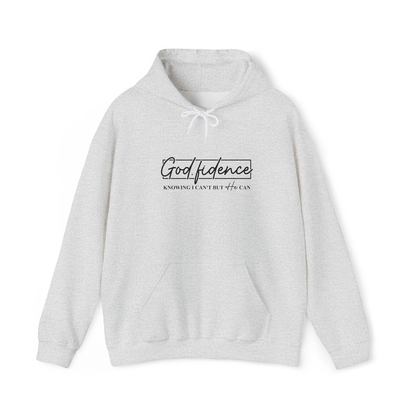 Embroidered "God.fidence" Hoodie — Faith Inspired Hooded Sweatshirt