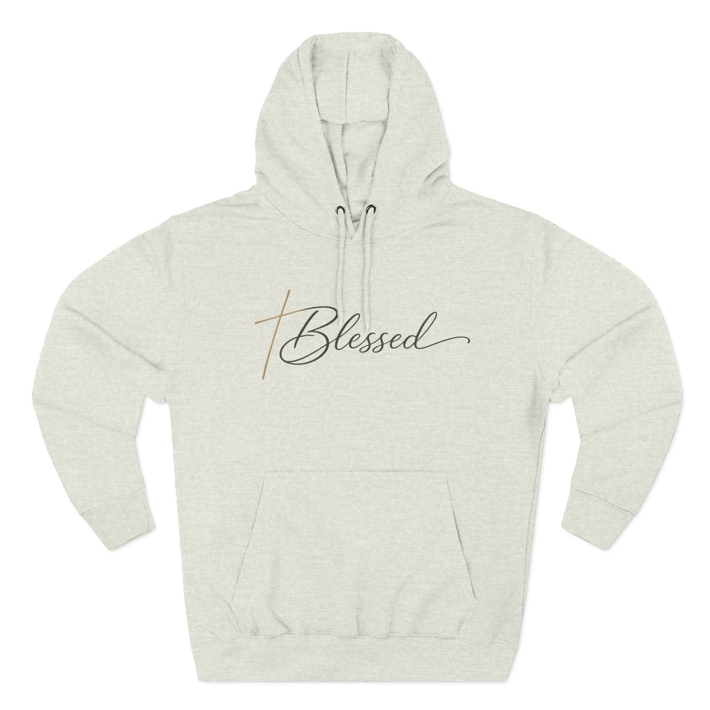 Blessed Script Hoodie — Minimalist Inspirational Pullover