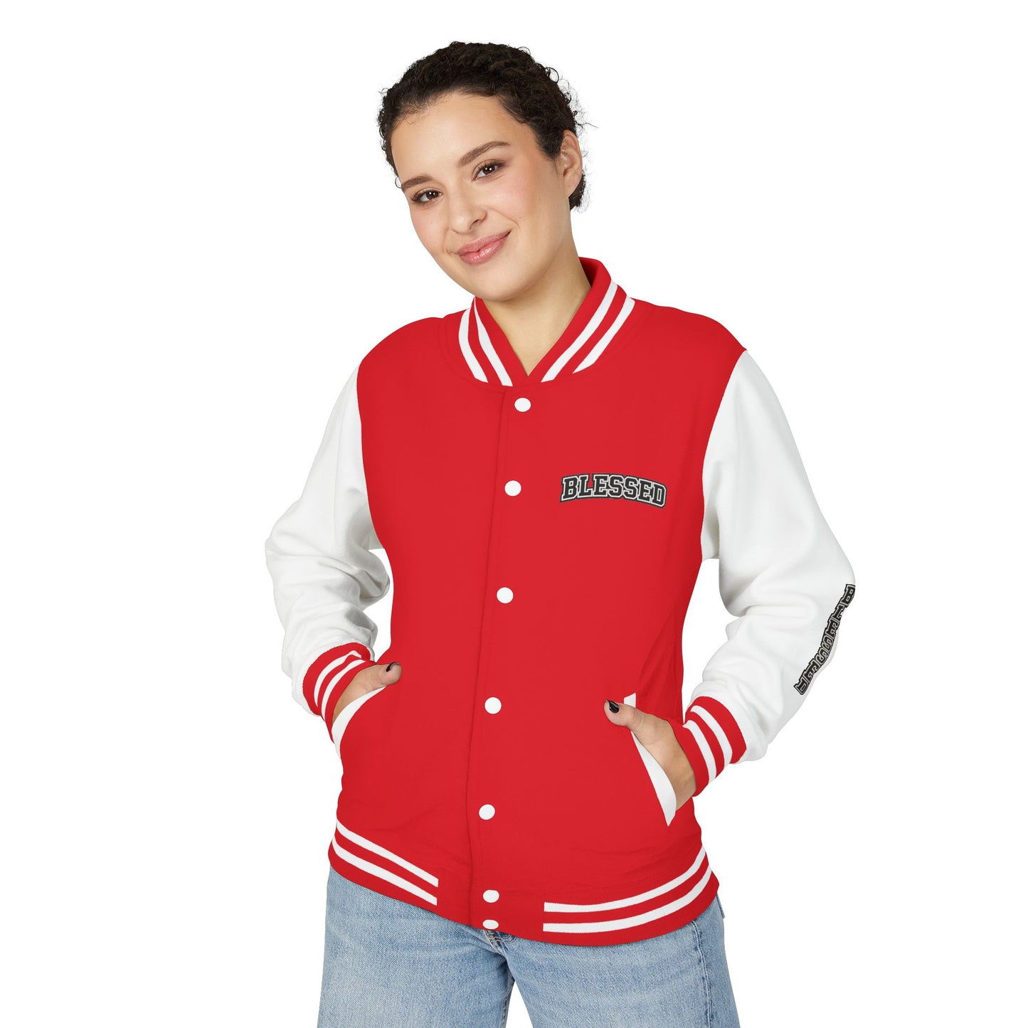 Blessed Letterman Jacket — Christian Varsity Style Jacket
