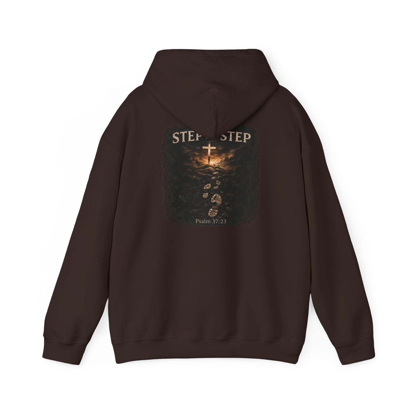 Psalm 23 'Step by Step' Christian Hoodie — Inspirational Faith Sweatshirt