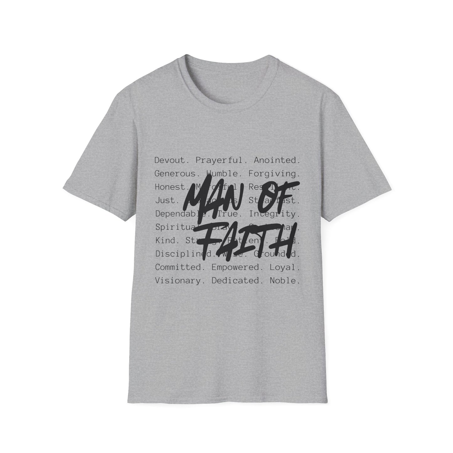 "Man of Faith" T-Shirt — Christian Inspirational Tee for Men