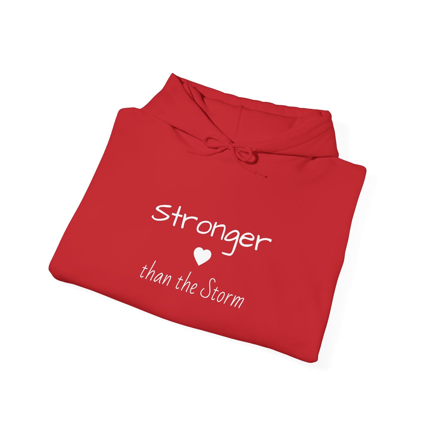 "Stronger than the Storm" Inspirational Pullover Hoodie