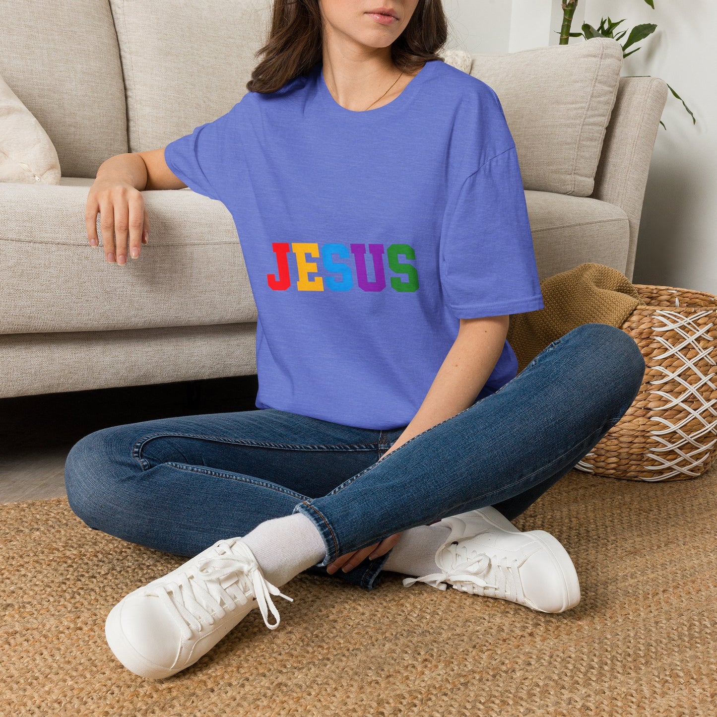 "Jesus" Colorful Graphic Tee