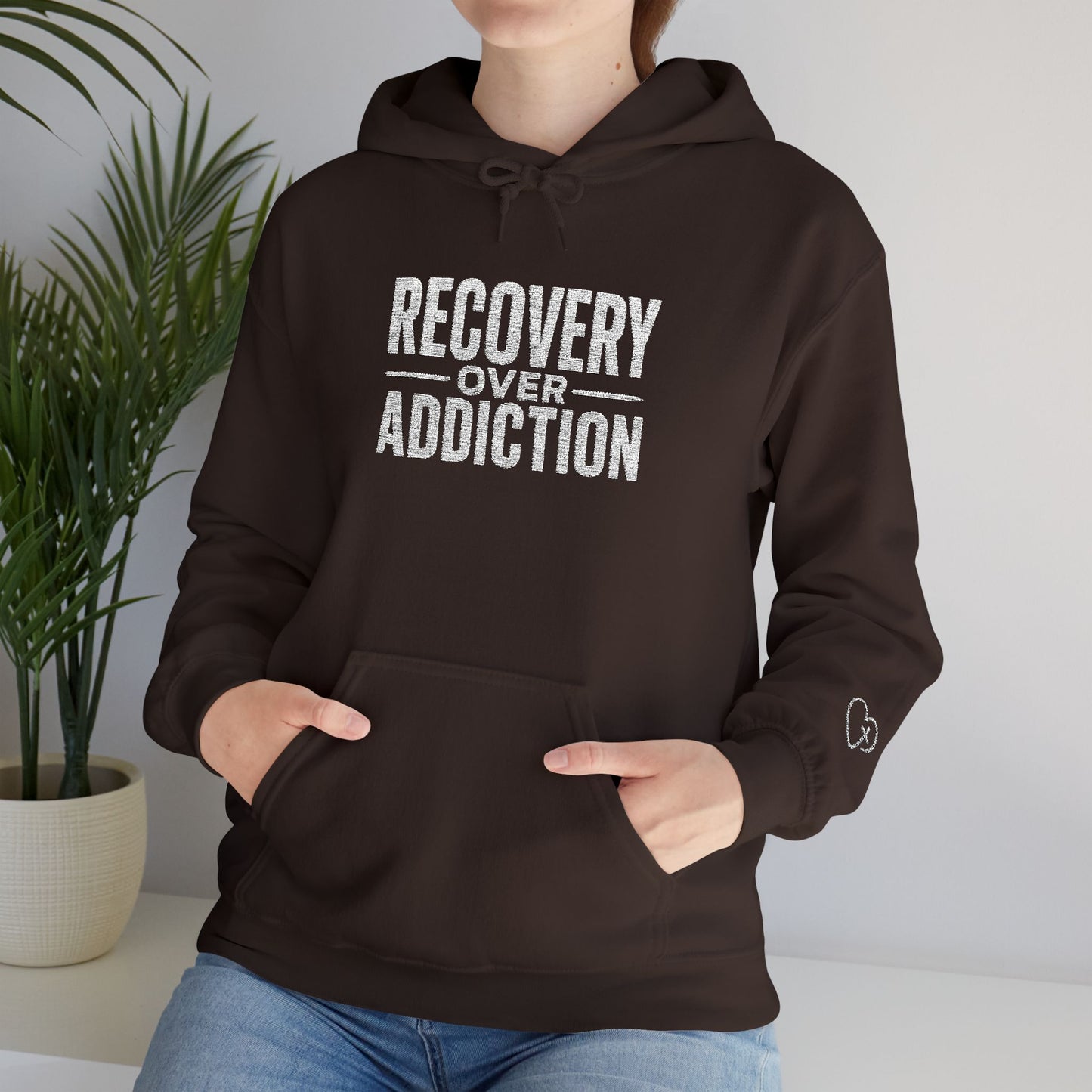 "Recovery over Addiction" Celebrate Your Recovery — Inspirational Recovery Pullover
